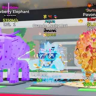 Aqua Grande Lucky Rot 3 Trait Fortnite Steal the Brainrot