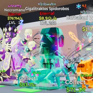 HALLOWEEN GIGALITRAKTOS SPIDOROBOS 1.7Qi/s LVL 168 FORTNITE STEAL THE BRAINROT