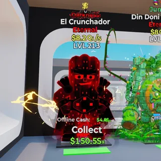DARKNESS EL CRUNCHADOR 8.2Qi/s LVL 213 FORTNITE STEAL THE BRAINROT