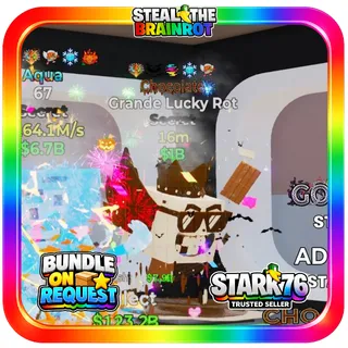 CHOCOLATE GRANDE LUCKY ROT 5 TRAIT STEAL THE BRAINROT FORTNITE