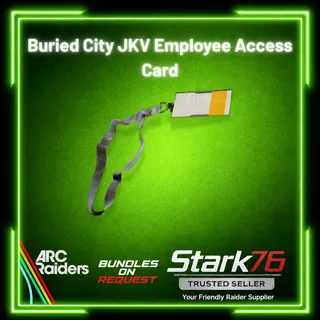 Buried City JKV Employee Access Card x5