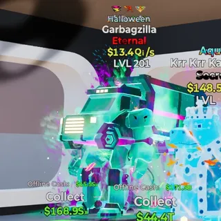 HALLOWEEN GARBAGZILLA 13.4Qi/s LVL 201 FORTNITE STEAL THE BRAINROT