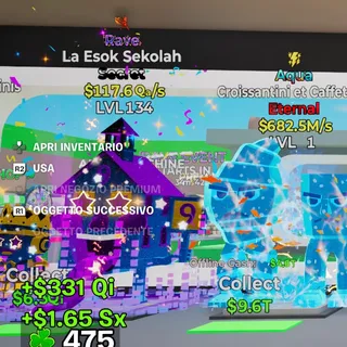 Rave La Esok Sekolah 117.6Qa/s LVL 134 1 Trait Fortnite Steal the Brainrot