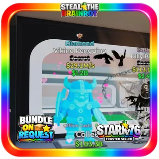 Diamond Vikino Pinguino 29.1M/s Fortnite Steal The Brainrot