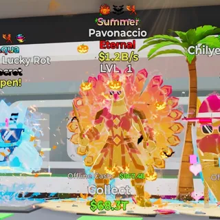 Summer Pavonaccio 3 Trait 1.2B/s Fortnite Steal the Brainrot