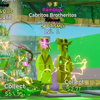 RAINBOW CABRITOS BROTHERITOS 607.5M/S LVL 1 FORTNITE STEAL THE BRAINROT