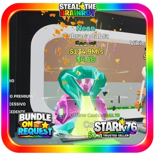 Neon Cobracadabra 134.9M/s Fortnite Steal The Brainrot