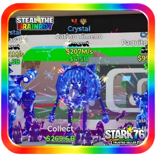 Crystal Catino Timeno 2 Traits 207M/s Fortnite Steal The Brainrot