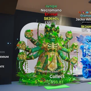JUNGLE NECROMANO 826M/s LVL 1 FORTNITE STEAL THE BRAINROT