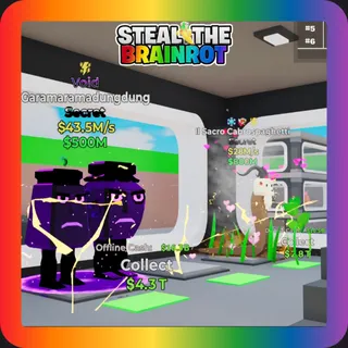 Fortnite Steal The Brainrot Secret Bundle Void Garamaramadungdung 43.5M/s + Il Sacro Cabrospaghetti 28M/s