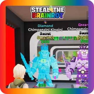 Fortnite Steal The Brainrot Diamond Chimpanzini Kingini Secret 112.5M/s