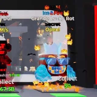 ICE FIRE GRANDE LUCKY ROT 3 TRAIT STEAL THE BRAINROT FORTNITE