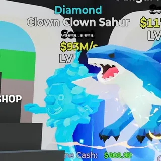 Diamond Clown Clown Sahur 93M/s Steal the Brainrot Fortnite