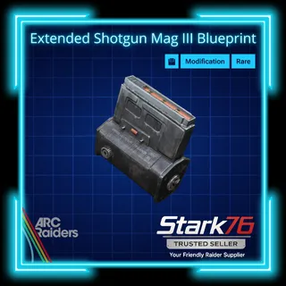 Extended Shotgun Mag III Blueprint 