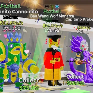 FOOTBALL BAU WANG WOLF MONARCA 3 TRAIT STEAL THE BRAINROT FORTNITE