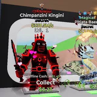 DARKNESS CHIMPANZINI KINGINI 2 TRAIT STEAL THE BRAINROT FORTNITE