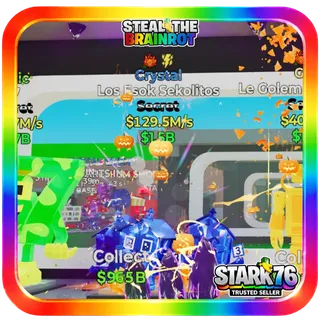 Crystal Los Esok Sekolitos 2 Traits 129.5M/s Fortnite Steal The Brainrot