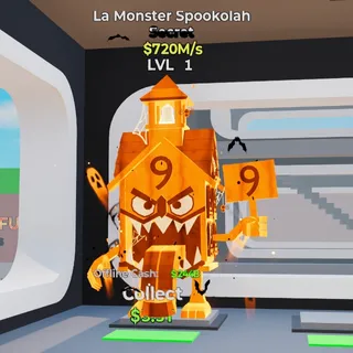 HALLOWEEN LA MONSTER SPOOKOLAH 720M/s LVL 1 FORTNITE STEAL THE BRAINROT
