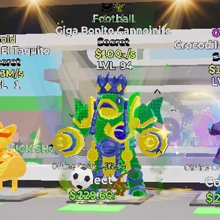 FOOTBALL GIGA BONITO CANNOININITO STEAL THE BRAINROT FORTNITE