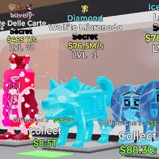 DIAMOND WOLFITO MICRONODO 1 TRAIT STEAL THE BRAINROT FORTNITE