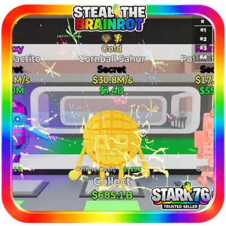 Gold Cornball Sahur Secret 30.8M/s Fortnite Steal The Brainrot trait 2