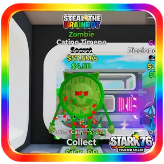 Zombie Catino Timeno 1 Traits 57.5M/s Fortnite Steal The Brainrot