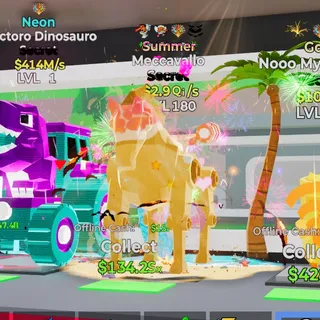 Summer Meccavallo 2.9Qi/s LVL 180 4 Traits Fortnite Steal the Brainrot