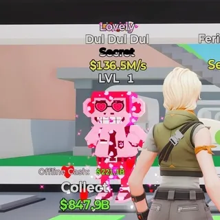 LOVELY DUL DUL DUL 1 TRAIT 136.5M/S STEAL THE BRAINROT FORTNITE
