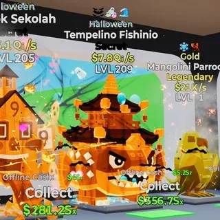 HALLOWEEN TEMPELINO FISHINIO 7.8Qi/s LVL 209 FORTNITE STEAL THE BRAINROT