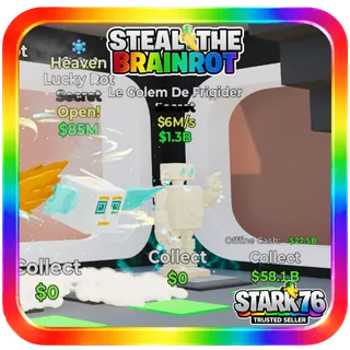 Le Golem De Frigider 6M/s Fortnite Steal The Brainrot