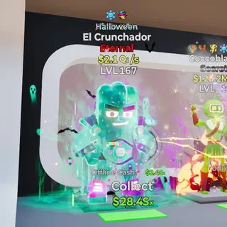 HALLOWEEN EL CRUNCHADOR 2.1Qi/s LVL 167 FORTNITE STEAL THE BRAINROT