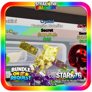 Crystal Cacasito Satelito 110.5M/s Fortnite Steal The Brainrot