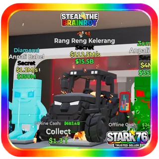 Rang Reng Kelerang 112.5M/s 2 Traits Secret Steal The Brainrot Fortnite