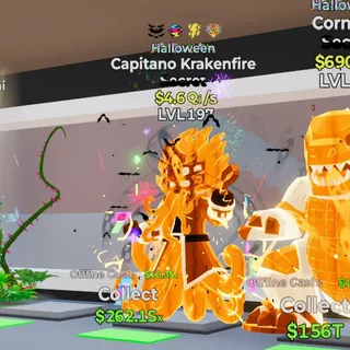 HALLOWEEN CAPITANO KRAKENFIRE 4.6Qi/s LVL 197 FORTNITE STEAL THE BRAINROT