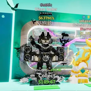GOTHIC DISCO ROLLER 637M/s LVL 1 FORTNITE STEAL THE BRAINROT