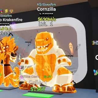HALLOWEEN CORNZILLA 690M/s LVL 1 FORTNITE STEAL THE BRAINROT