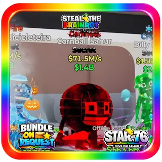 Darkness Cornball Sahur 71.5M/s Fortnite Steal The Brainrot
