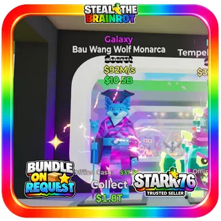 Galaxy Bau Wang Wolf Monarca Secret Fortnite Steal The Brainrot
