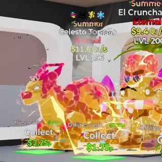 SUMMER CELESTO TORTELLO 11.6QI/S LVL 196 4 TRAITS FORTNITE STEAL THE BRAINROT