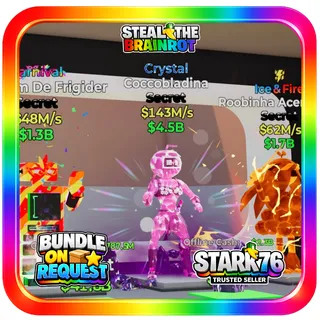 Crystal Coccobladina 143M/s Steal The Brainrot