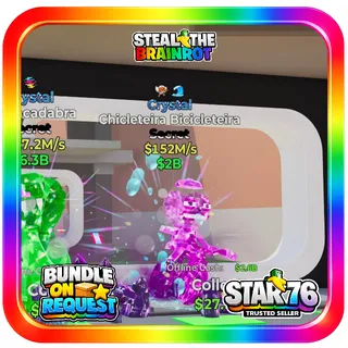 Crystal Chicleteira Bicicleteira 152M/s Fortnite Steal The Brainrot