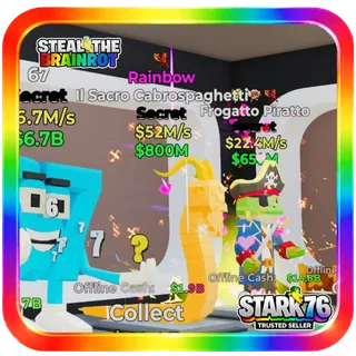 Rainbow Il Sacro Cabrospaghetti 2 Traits 52M/s Fortnite Steal The Brainrot