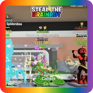 Fortnite Steal The Brainrot Zombie Nooo My Bicicleteira Secret 121.5M/s (2 Traits)