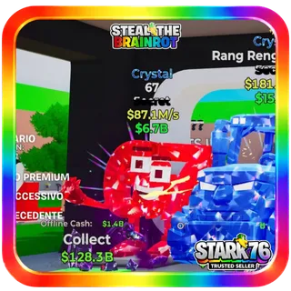 Crystal 67 1 Trait 87.1M/s Fortnite Steal The Brainrot