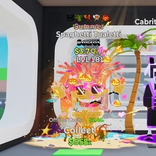 Summer Spaghetti Tualetti 5 Trait 3.7Qi/s Steal the Brainrot Fortnite