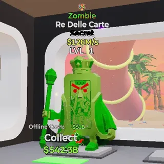 ZOMBIE RE DELLE CARTE 1 TRAIT STEAL THE BRAINROT FORTNITE