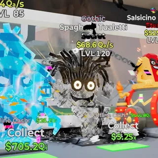 Gothic Spaghetti Tualetti 68.6Qa/s Steal the Brainrot Fortnite
