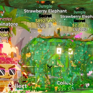 JUNGLE STRAWBERRY ELEPHANT 892.5M/S LVL 1 FORTNITE STEAL THE BRAINROT