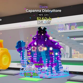 Rave Capanna Distruttore 2.6Qi/s 2 Traits Fortnite Steal the Brainrot