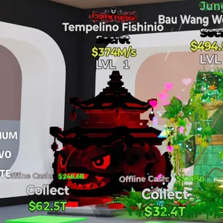 DARKNESS TEMPELINO FISHINIO 374M/S LVL 1 FORTNITE STEAL THE BRAINROT